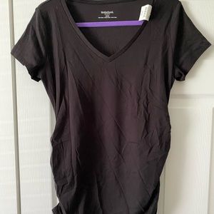 Motherhood Maternity Plain Black T-Shirt